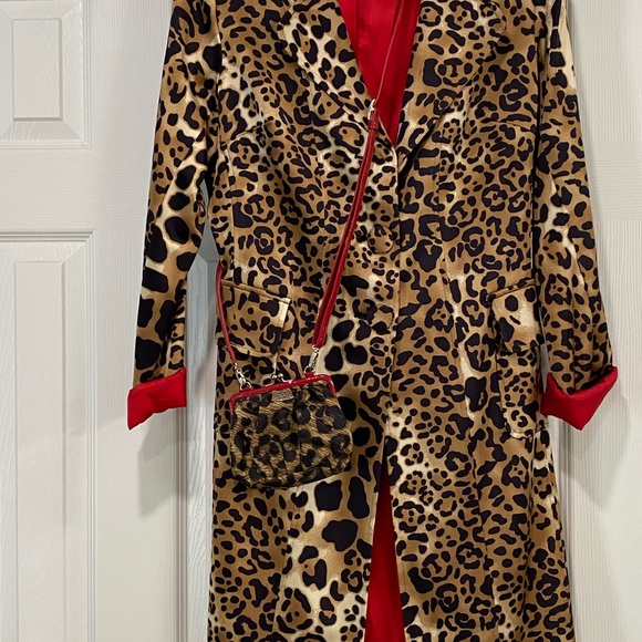 Brighton~4x5 Animal print purse with red strap. Matches my jacket that’s posted - Picture 3 of 12